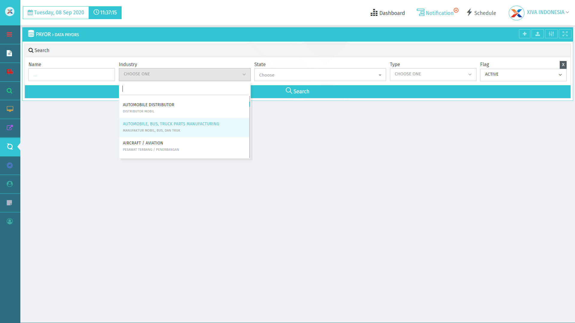XIVA - CLIENT PAYOR SEARCH PREVIEW