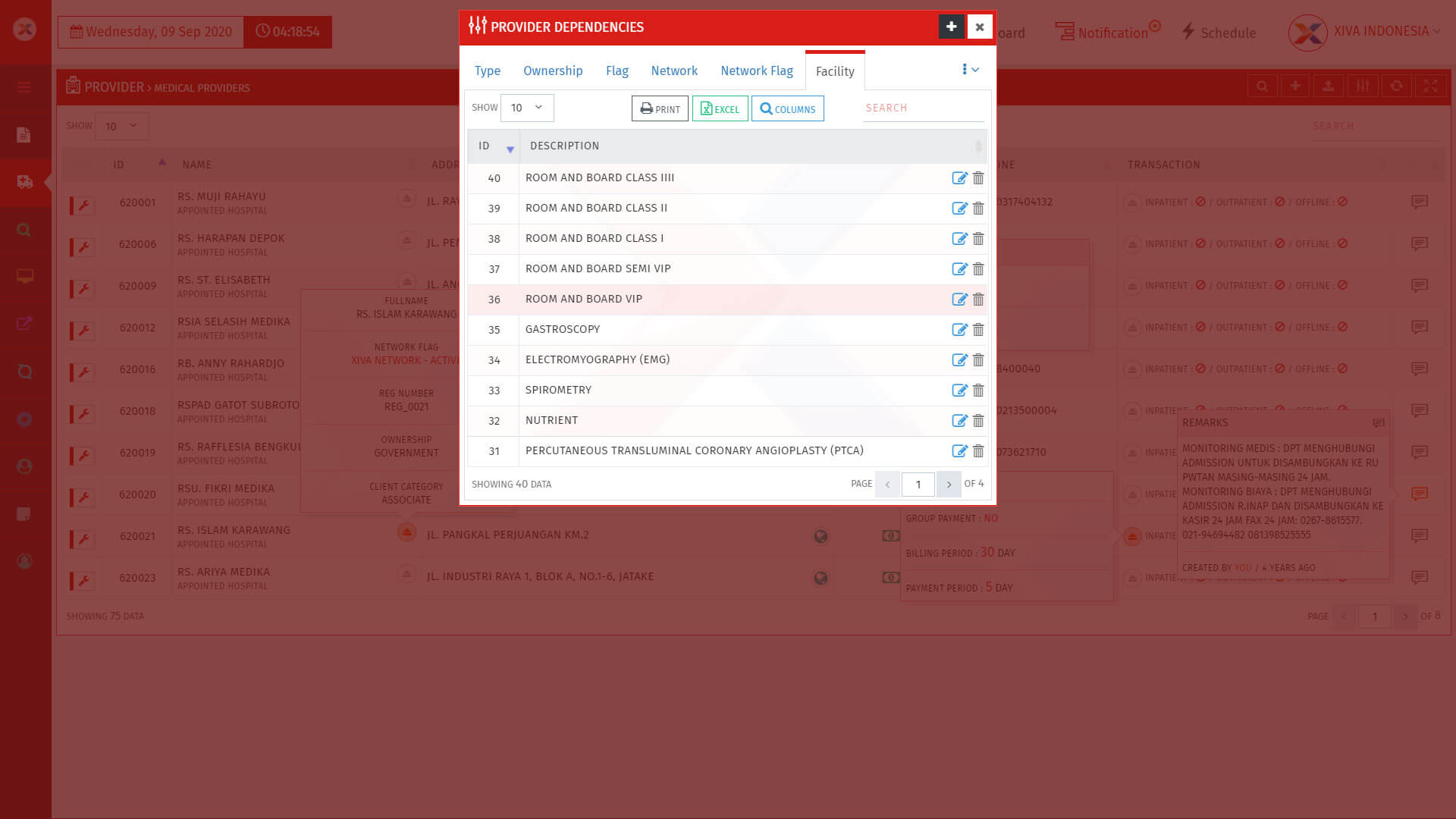 XIVA - PROVIDER DEPENDENCY PREVIEW